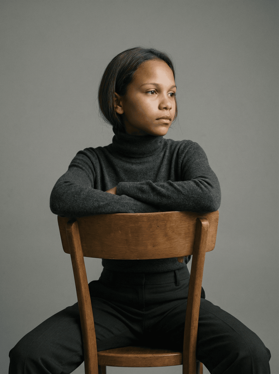 Seated Kids Elegance style example