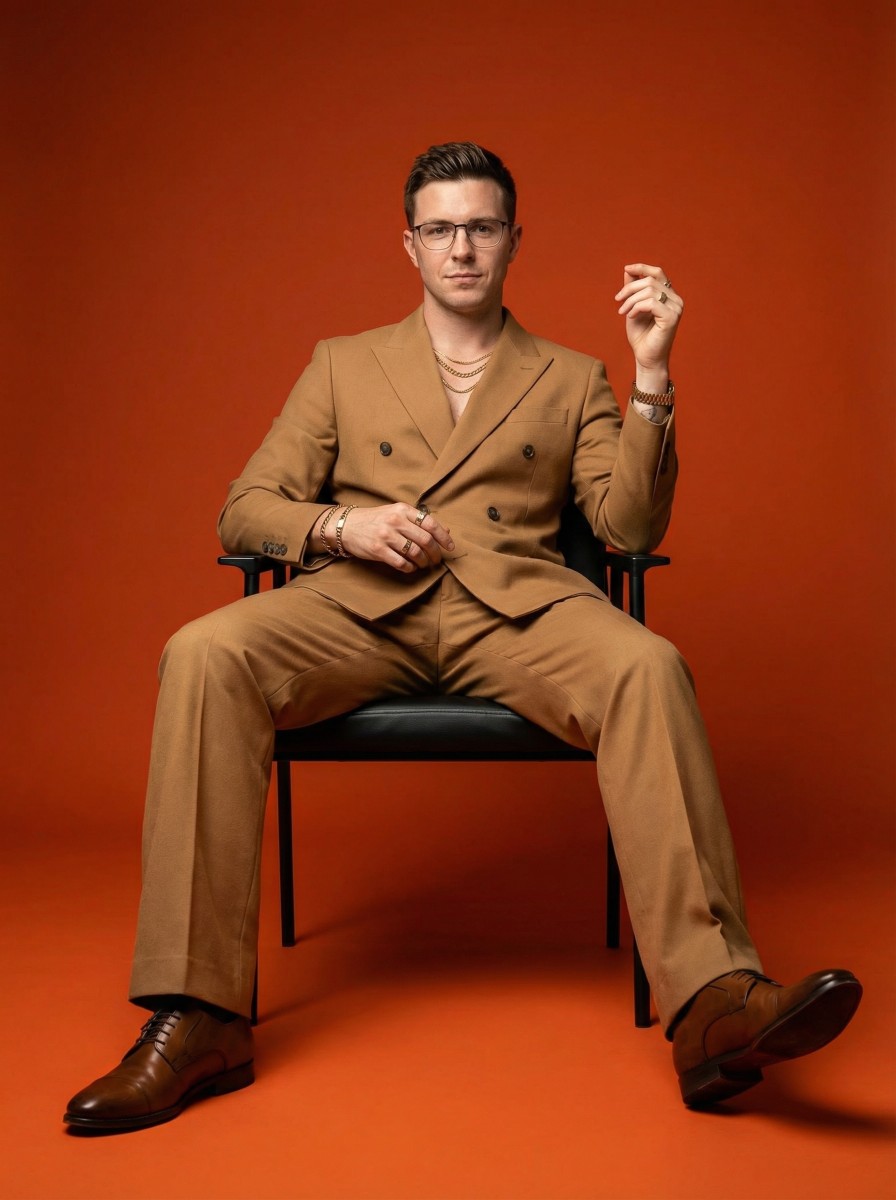 Bold Suit Seated